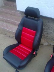 Předni sedačka z Octavije 1 upravena do tvaru Fabia 2 RS
